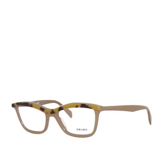 Prada 17PV 17 MA6-1O1 52 Brown Havana Eyeglasses PR17PV